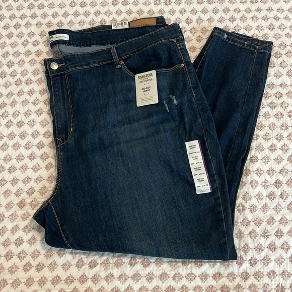 NWT Levi Strauss Signature Gold Mid-Rise Skinny Stretch Jeans 28M / W39 L30 - Picture 4 of 17